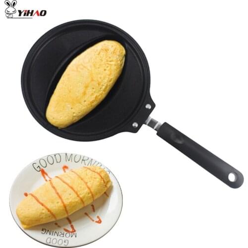 YIHAO 41.8*21.8*4.3cm Household Non-stick Frying Pan Omelette Pan Frying Steak Pot Non-stick Frying Pot Non-stick Kitchen Tool