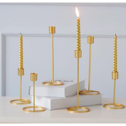 Iron candlesticks decorate golden candlesticks with Wedding gifts for wedding gifts decorations for home