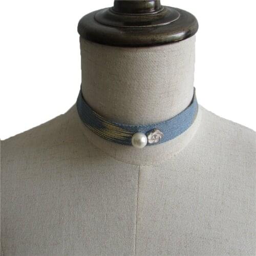 Womens Sewing Applique Decoration Pearl Necklace Embroidery DIY Garment Craft Material Supplies Accessories 1 Piece For Sale