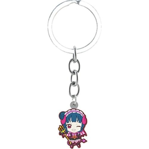 Girls' Love Live Key Chains Epoxy resin Anime Backpack Pendant Keychain Jewelry Cute Cosplay Gifts Q Version