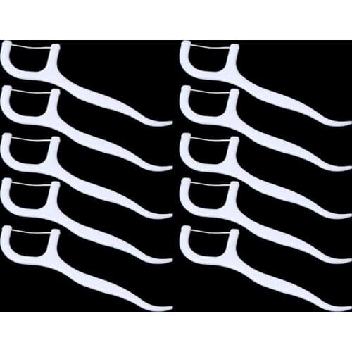 50pcs Dental Floss Flosser Picks Teeth Toothpicks Stick Tooth Clean Oral Care
