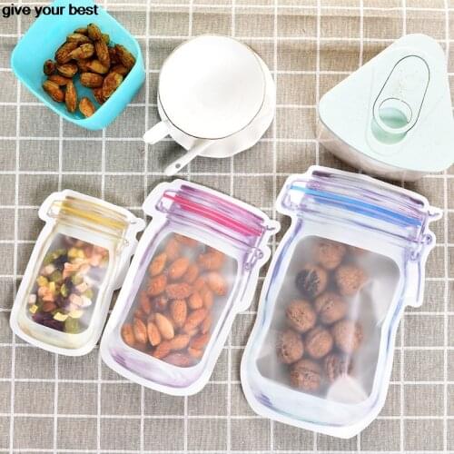 10 pieces kitchen organizer Food Saver Storage Bags Set kitchen organizer Childrens snacks Snacks fresh bags Food storage Bags