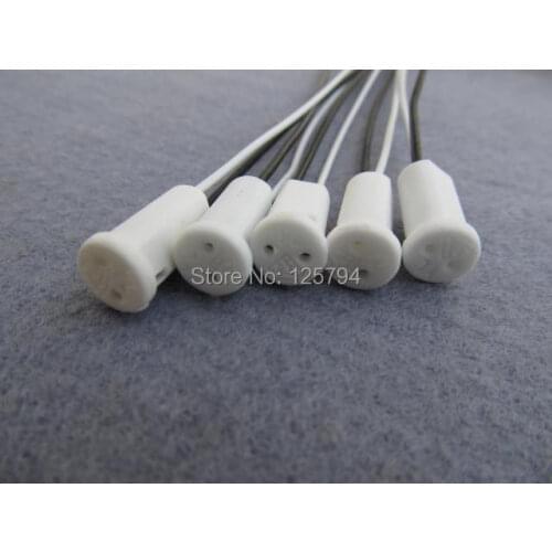 10pcs/lot free ship G4 LED Ceramic Lamp Holder with 20cm cable , G4 Lamp Base For 12V G4 LED Crystal Lamp / Halogen Lamp Bead