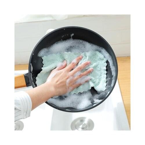 50pcs Super Absorbent Microfiber kitchen dish Cloth High-efficiency tableware Household Cleaning Towel kitchen tools gadgets