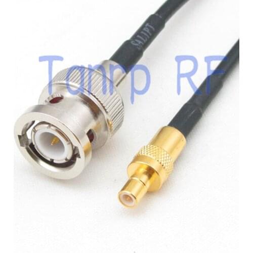 6in BNC male plug to SMB plug male RF connector adapter 15CM Pigtail coaxial jumper RG174 extension cord cable