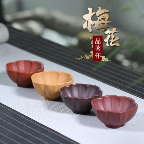 Cups personal special master cup single cup female flowers cup single sample tea cup bowl with small purple sand cup