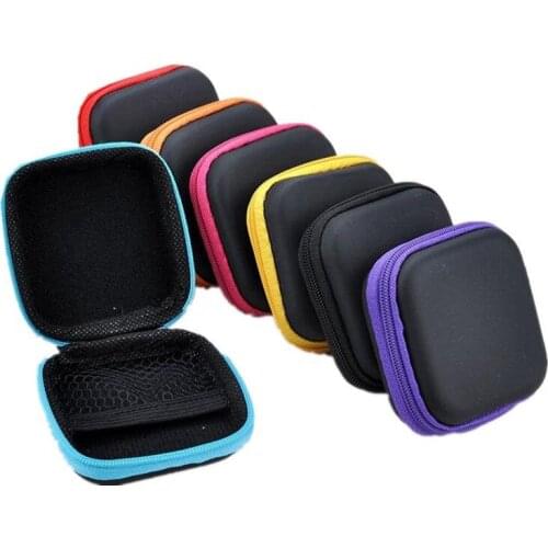 Earphone Case Portable Hard Storage Box Organizer USB Cable Earphones Accessories Mini bag for Earbud