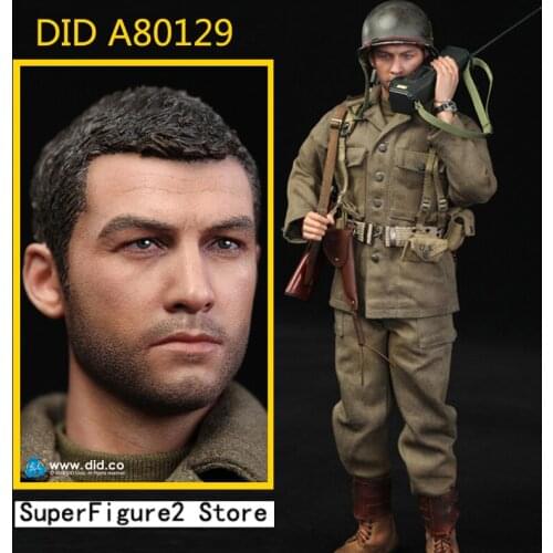 DID A80129 WWII 1/6 US 77th Infantry Division Captain Sam Action Figure Model Military Male Soldier Figures Toys