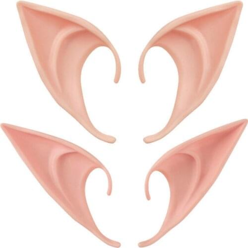 DIY Halloween Elf Ears Vampire Cospaly Anime Fairy Costumes Latex Prop Party Decoration Toy Harmless Props Angel Dress Cosplay