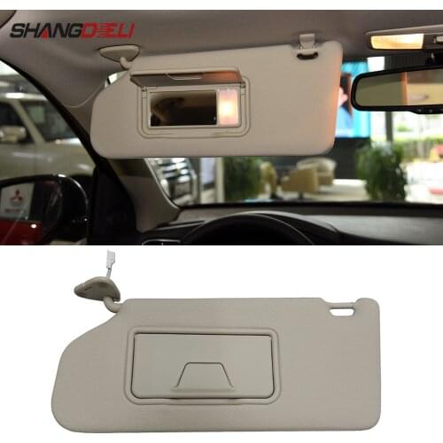 1Pc For Mitsubishi Outlander Car Interior Sun Visor Windscreen Sun Shade Sun Shield With Mirror Kit Auto Sunvisor