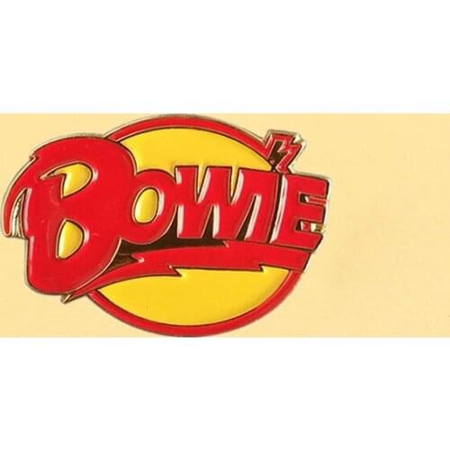 David Bowie Lets Dance Tribute enamel pins and art of music brooch Men women fashion jewelry gifts anime movie hat lapel badge