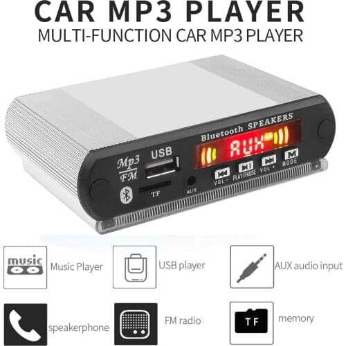 Kebidu DC 12V Wireless Bluetooth MP3 Decoder Board Car Radio MP3 Music Player With Recording Function USB/SD/FM Audio Module