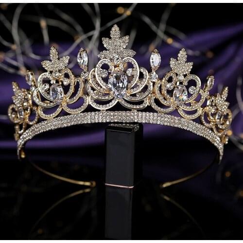 Crown HADIYANA Romance Tiara Gothic Women Wedding Bride Hair Accessories Zirconia Luxury Hair Jewelry BC3806 Coronas De Reina