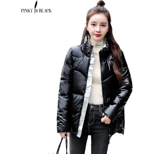 PinkyIsBlack 2020 New Winter Parkas High Quality Stand Collar Coat Women Fashion Jacket Winter Warm Woman Clothing Casual Jacket