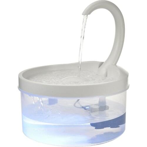 Pet Water Fountain Cat Water Dispenser Automatic Drinking Fountain With LED Light For Cats Dogs