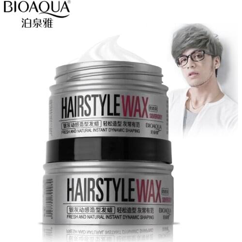 Silver Grey Dynamic Pro Shaping Shine Mud Pomades Wax Hair Natural Water Gel Hair Modelling Hairstyle Hair Cream