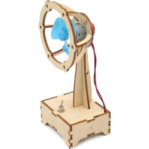 Create a small electric fan, electric fan, scientific experiment materials, childrens educational assembly toys