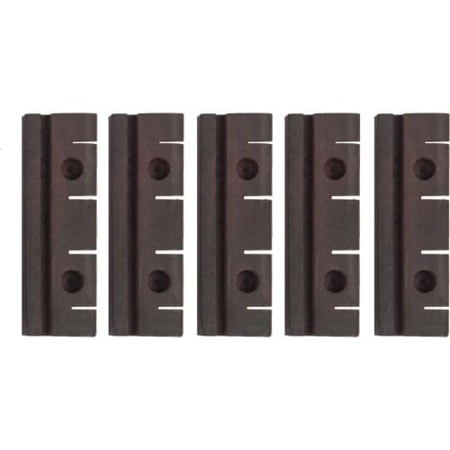 NAOMI 5pcs/ 1set Rosewood Uke Bridge Ukulele Parts Accessories Slotted Soprano Ukulele Bridge Dimensions