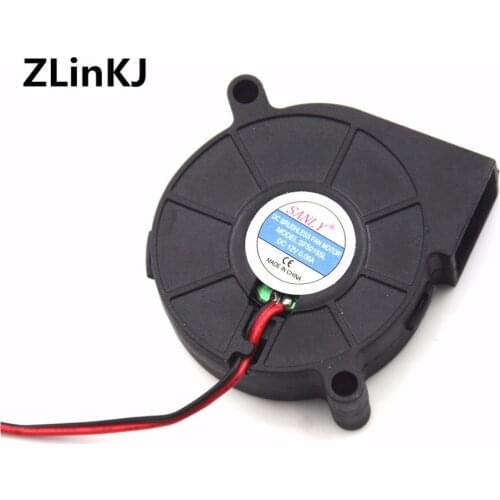 1PC DC12V 0.06A Cooling Turbine Blower Fan SF5015SL 50*50*15mm Snail Fan Silent Blower For Heater Dedicated 50 * 50 * 15