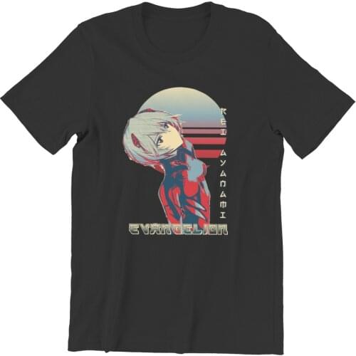 Westcreek Rei Ayanami Anemi 90s Essentials Printing Fashion Anime Summer HipHop Vintage Mens T-Shirts 108691