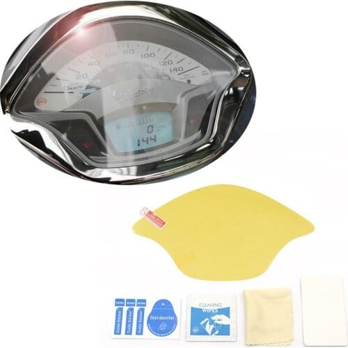 Motorcycle Speedometer Cluster Screen Scratch Clear Protector Film For Vespa GTS 2017