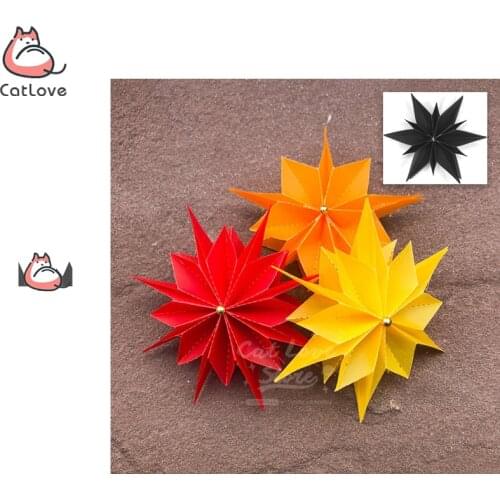 3D Flower Star Metal Cutting Dies Scrapbooking Stencil Die Cuts Card Making DIY Decorative Craft Embossing New Dies For 2019