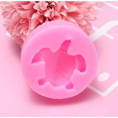 3D Cute Turtle Silicone Mould Food Grade Animal Turtle Cake Choclate Jelly Biscuit Mold DIY Fondantcake Pastry Baking Bakeware