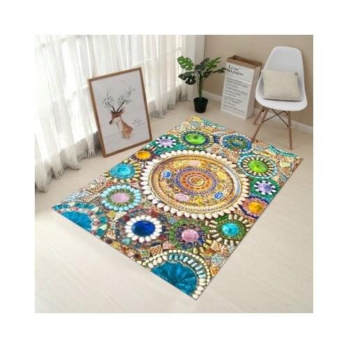 6mm ultra-thin Living Room 3D Carpet Mat coffee table carpet Can be customized sofa mats bedroom rectangular rug Soft Lithe