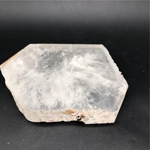 762g natural rough crystal quartz slabs raw clear quartz slice coaster for decoration