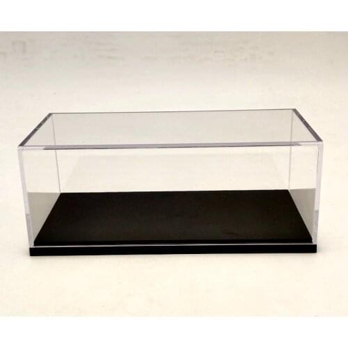 Model Car Acrylic Case Display Box Cover Transparent Dust Proof Whole window 16cm 1:43 1:64
