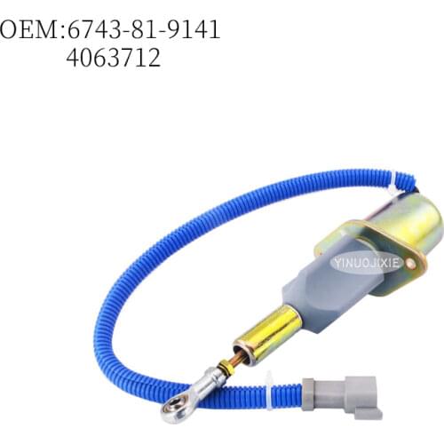 Suitable for Komatsu PC360 300 350-7 excavator accessories flameout solenoid valve switch magnet 4063712