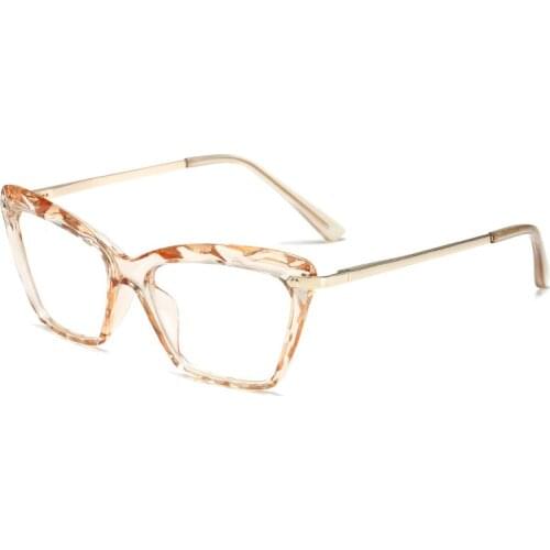 Big Cat Eye Eyeglasses Frame Computer Glasses Women Men Blue Light Blocking Gafas Vintage Eyewear Optical Eye Glasses Okulary