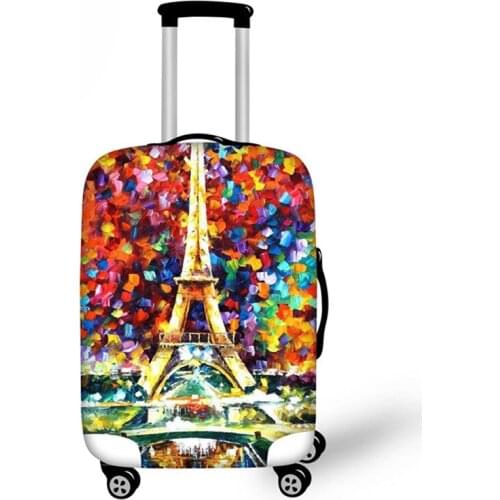 Eiffel Tower Travel Accessories,Dust Luggage Protective Covers Butterfly Printing Suitcase Cover for 18-28 inch Trunk Suit Case