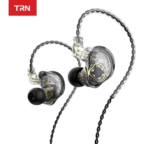 TRN 1DD Dynamic CS1 Earphones In Ear Audio Monitors noise canceling HiFi Music Sports Earbuds With Microphone headset