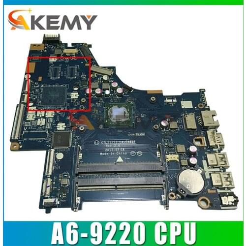 For HP PAVILION 15-BW 255 G6 Laptop Motherboard 926268-601 CTL51/53 LA-E841P DDR4 With AMD A6-9220 CPU MB 100% Tested Fast Ship