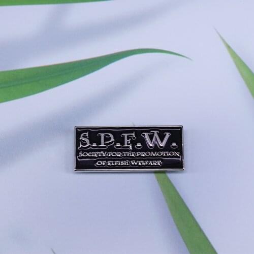 S.P.F.W society for the promotion of fifish welfare enamel pin