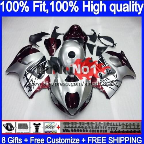 Injection For SUZUKI Hayabusa GSXR 1300 2008 2009 10 11 12 Red silvery 29MC.171 GSXR-1300 GSXR1300 08 09 2010 2011 2012 Fairing