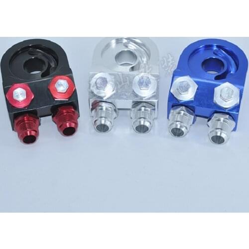 Car Modification Universal Oil Filter Cooler Adapter Kits GREX style thermostat open from 70-85deg