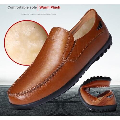Men Casual Shoes Luxury Brand 2019 Mens Loafers Moccasins Breathable Slip on Black Driving Shoes Plus Size