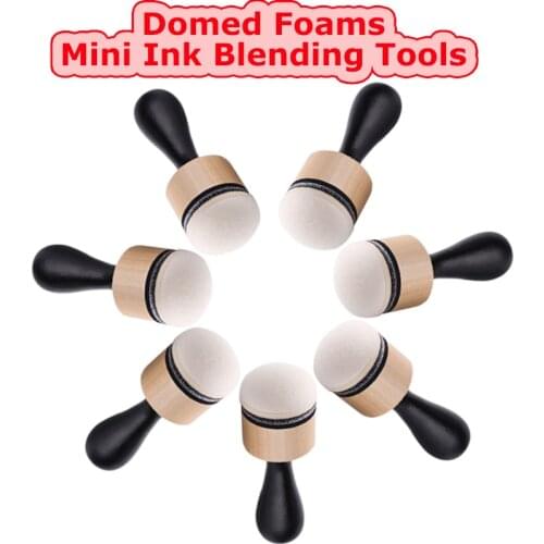 Domed Round Foams with Mini Ink Blending Tools Set for DIY Scrapbooking Painting Paper Craft Card Making Suppliers 2021 New