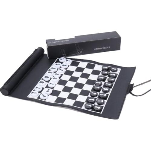 Acrylic Internationality Chess Pieces Set High Quality Professional Table Games with PU Checkerboard for Child Adult Accessories