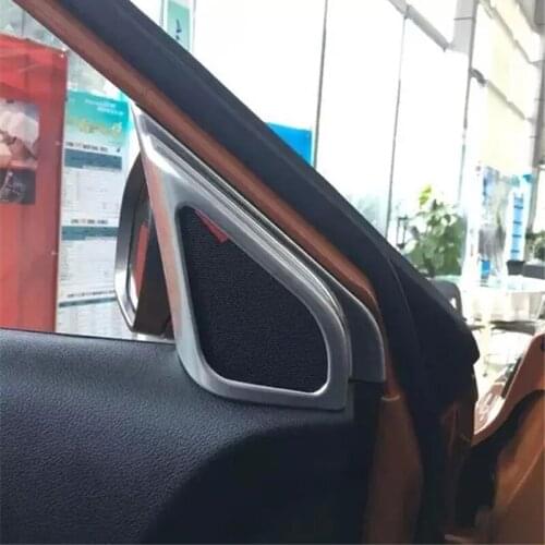 For 2015 2016 Suzuki Vitara Escudo ABS Chrome Interior Door Stereo Speaker Cover Trim Auto Parts Interior Accessories