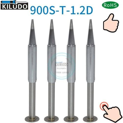 Kiludo 2pcs 900S-T-1.2D soldering Tip for hakko 936 937 Soldering station and Soldering iron