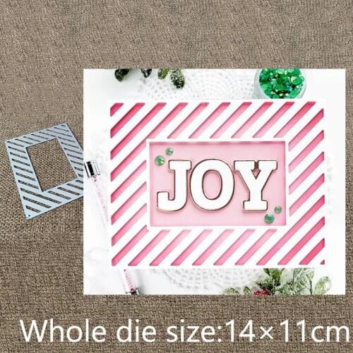 New Design Craft Metal stencil mold Cutting Dies diagonal frame decoration scrapbook die cuts Album Paper Card Craft Embossing