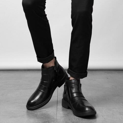 Shoe sneakers hot sale Sneaker for sports causal casual boots Casual leisure mens flat men leather male sneaker black 2020 man