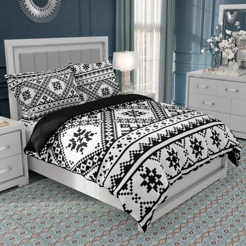 Housse De Couette Northern Bosnia Duvet Cover King Size Double Bedding Set Queen National Style Quilt Cover with Pillowcase