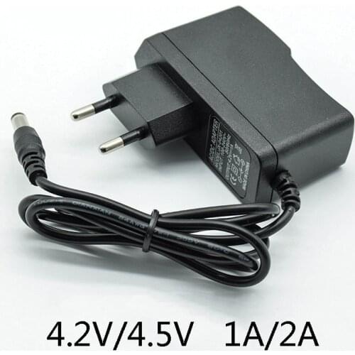 4.5V 1A 100-240V AC Converter Adapter DC 4.2V 1A 4.2V 2A 1000/2000 mA Power Supply Charger EU Plug 5.5mm * 2.5mm(2.1mm) AC to DC