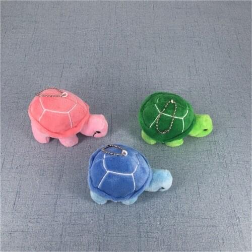 12PCS/LOT , 3CM - 13CM Approx. Mix Colors , Designs Small Plush TOY Cotton Stuffed Animal Tortoise