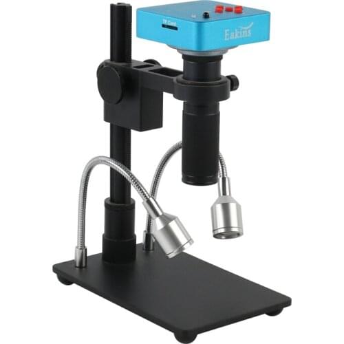 38MP 1080P HDMI USB Industry Electronic Video Microscope Camera with 10X-200X Zoom C-Mount Lens For PCB Soldering Phone Repair