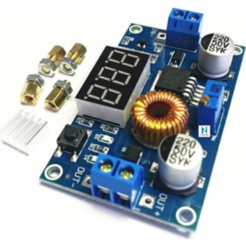 5A 75W XL4015 DC-DC Converter Adjustable Step-Down Module 4.0-38V to 1.25V-36V DIY Adjustable Power Supply